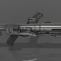 The E-11D blaster rifle 3D print model - Thumbnail 6