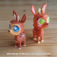 Small Baby Deer - by Minikim  3D Printing 120716