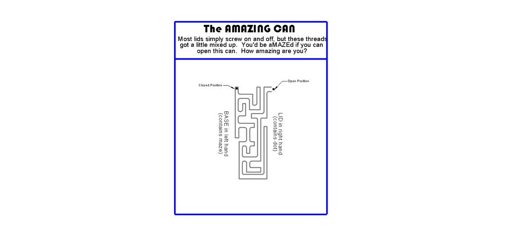Maze Can 3D Print 120846
