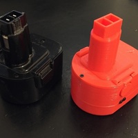 Small Black and Decker A9252 battery housing 3D Printing 120891