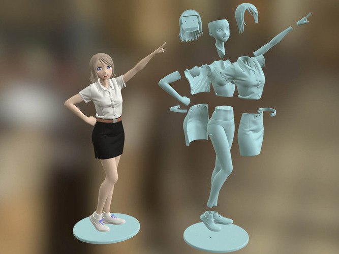 Freshy Girl 3D Printable Figure 3D Print 120951