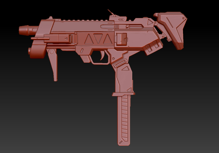 Sombra's Machine Pistol - Overwatch 3D Print 121006