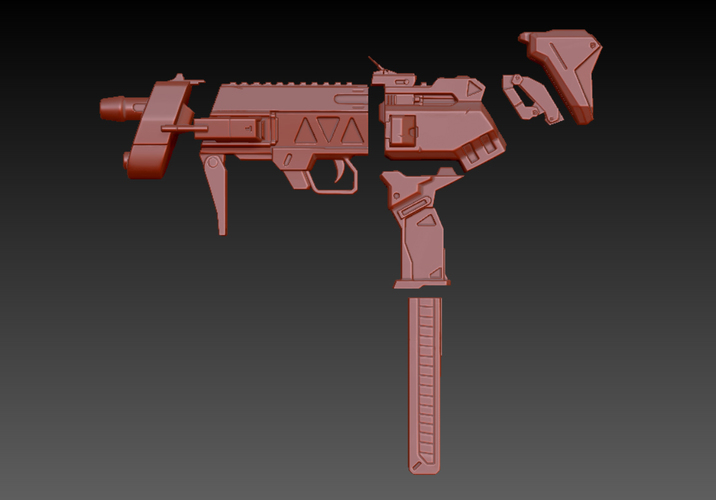 Sombra's Machine Pistol - Overwatch 3D Print 121007