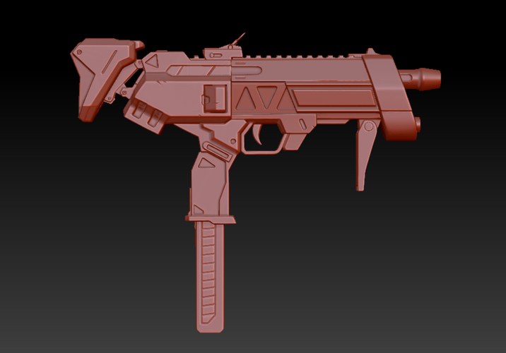 Sombra's Machine Pistol - Overwatch 3D Print 121009