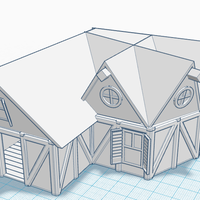 Small Simple Old House (Medium Sized) 3D Printing 121186
