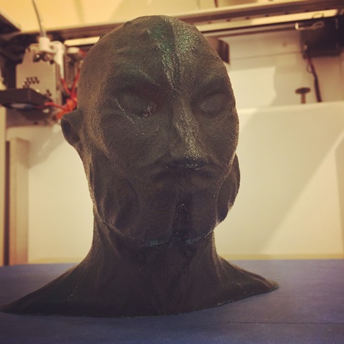 Alien Bust 3D Print 121429 Alien Bust 3D Print 121429