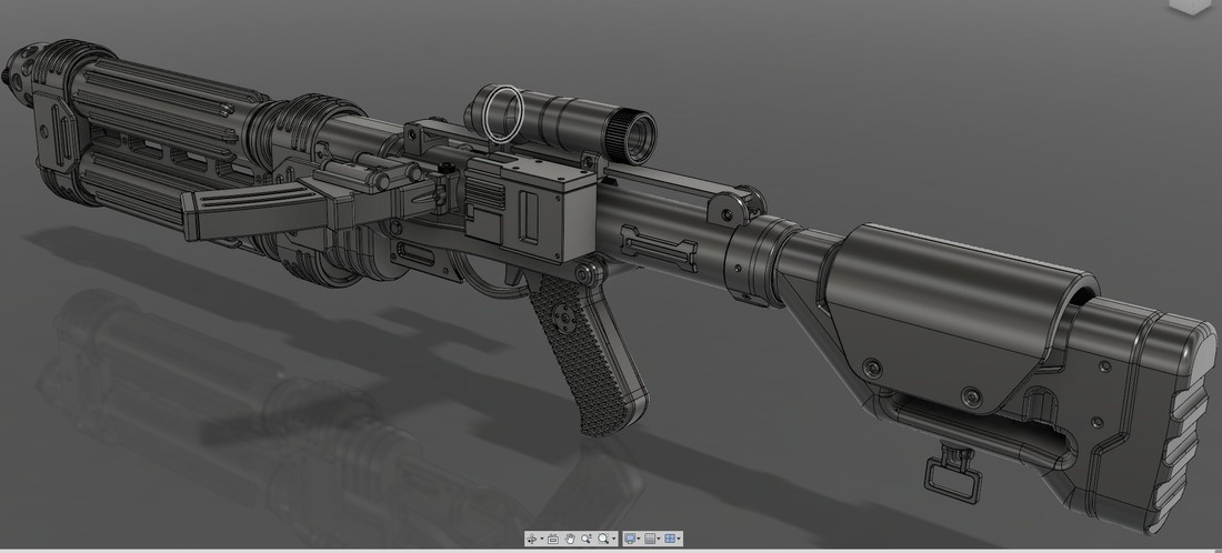 E-22 Blaster Rifle 3D Print 121492