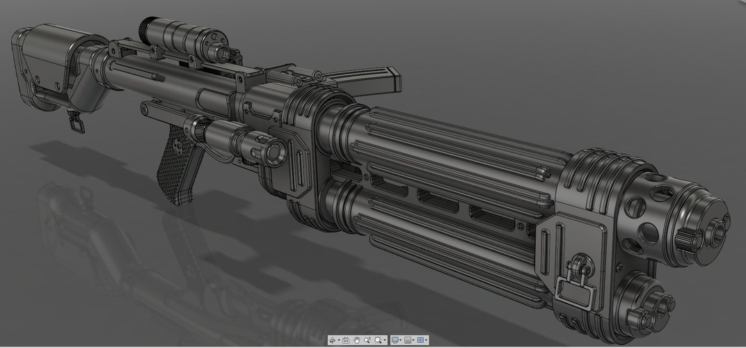 E-22 Blaster Rifle 3D Print 121493