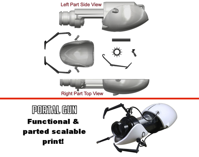 Portal Gun 3D Print 121792