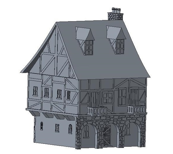 Another Tudor style house for Wargaming 3D Print 121847
