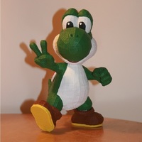 Small Yoshi Trophy with custom supports 3D Printing 122052