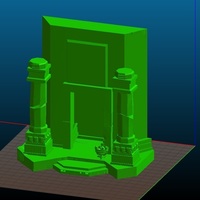 Small Lone Wolf - Ruins - Game Level Scenery 3D Printing 122064