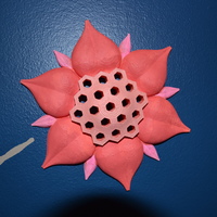 Small Honey Comb Flower Wall Art 3D Printing 122264