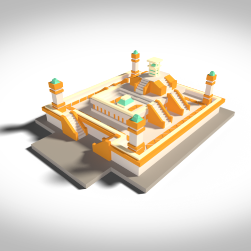 Temple maya 3D Print 122739