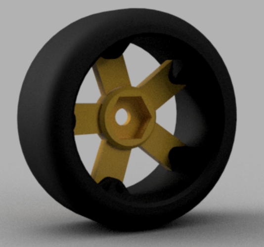 "Split Slick" - R/C Drift Wheel Kit 3D Print 122833