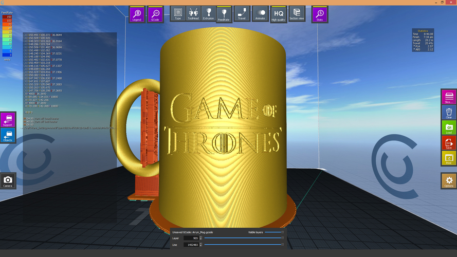 Game Of Thrones Arryn Coffee Mug 3D Print 123261
