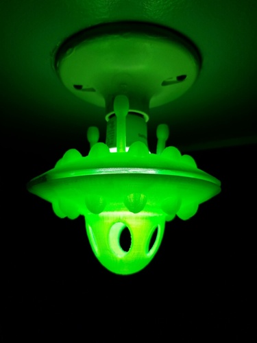 Flying Saucer LED lightbulb fixture 3D Print 123390