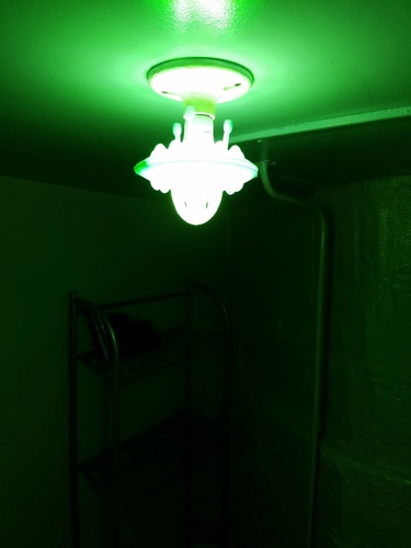Flying Saucer LED lightbulb fixture 3D Print 123393
