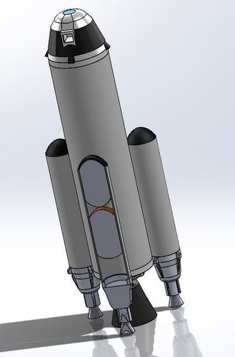 Low Space Orbit Rocket  3D Print 123929