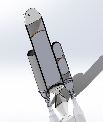 Low Space Orbit Rocket  3D Print 123930