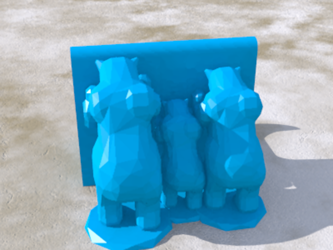 Bears family 3D Print 124213