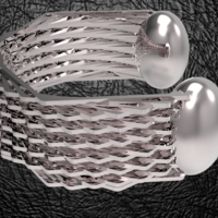 Small Hexagonal bracelet 2 3D Printing 124521