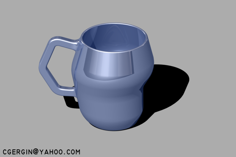 cubic coffee cup (CCC) 2 Kind 3D Print 124688