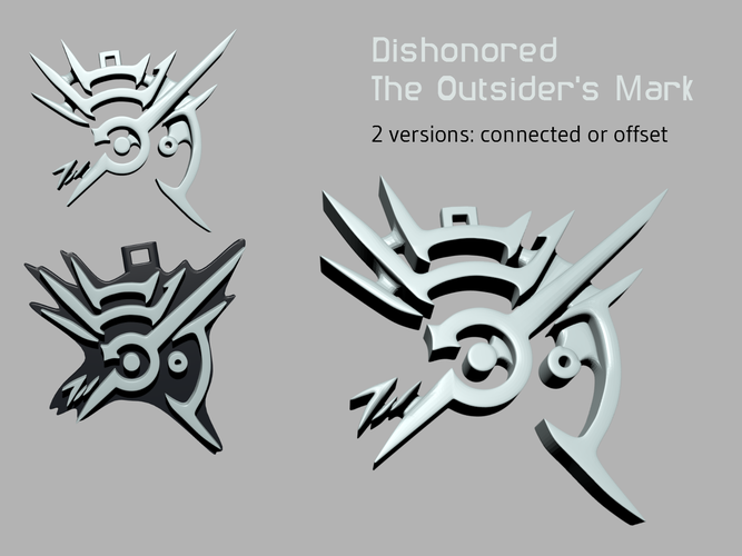 Dishonored - The Outsider's Mark 3D Print 124730