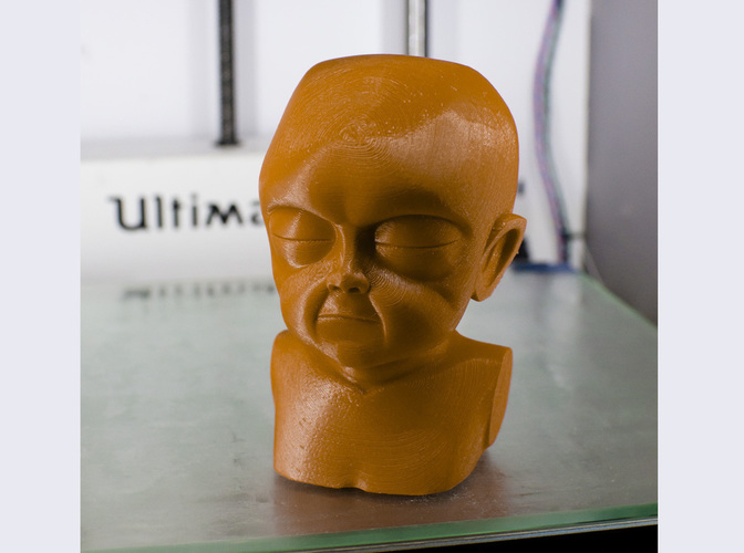 Creepy Baby Bust 3D Print 124768