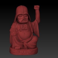 Small Darth Vader Lucky Buddha 3D Printing 124832