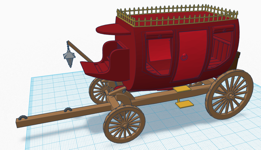 Old Stagecoach / Chariot 3D Print 124909