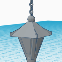 Small Old Hanging Lamp 3D Printing 124919