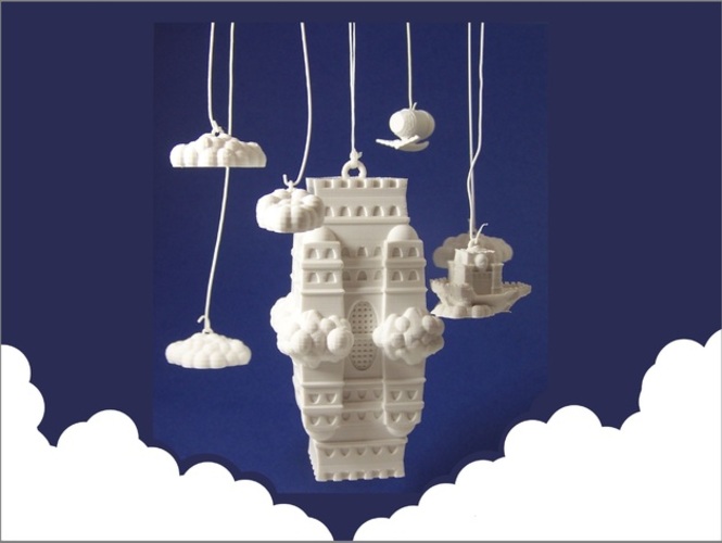 The Impossible Castle (Ornamental Mobile) 3D Print 1251