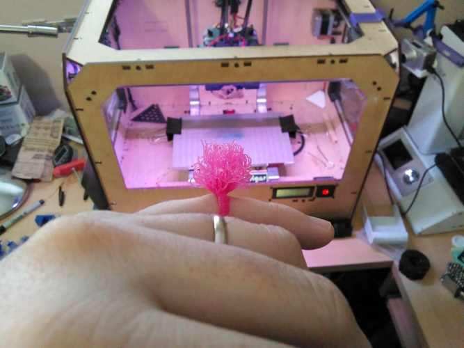 3D printed pompom ring 3D Print 125137