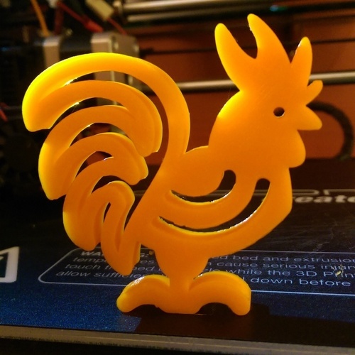 Wifi Rooster Chinese New Year 3D Print 125406 Wifi Rooster Chinese New Year 3D Print 125406