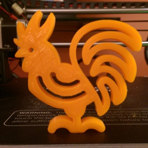 Wifi Rooster Chinese New Year 3D Print 125407 Wifi Rooster Chinese New Year 3D Print 125407