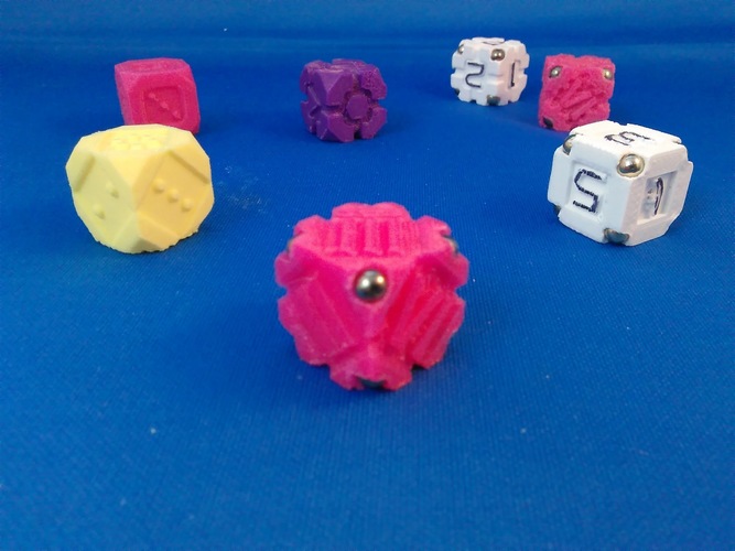 EarthDice Variation 5 - Corners 3D Print 125485 EarthDice Variation 5 - Corners 3D Print 125485
