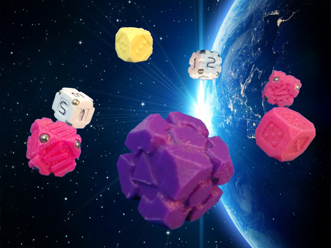 SpaceDice Variation 3 - Space Dice Plus 3D Print 125509 SpaceDice Variation 3 - Space Dice Plus 3D Print 125509