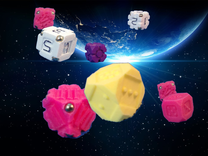 Space Dice Variation 4 - Diamond Joe 3D Print 125512 Space Dice Variation 4 - Diamond Joe 3D Print 125512