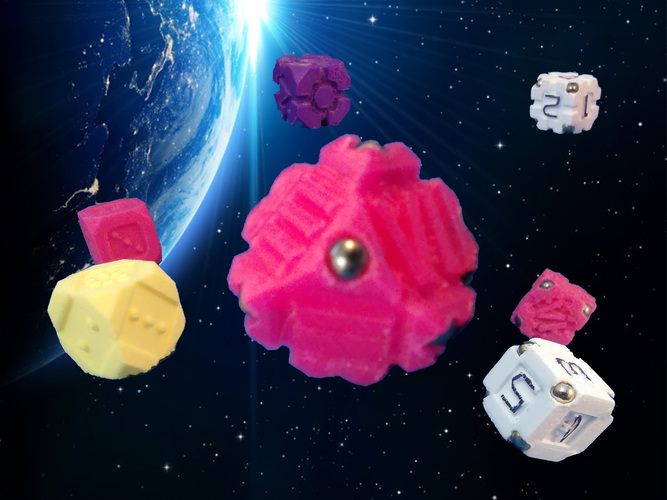 Space Dice Variation 5 - Corners 3D Print 125518 Space Dice Variation 5 - Corners 3D Print 125518