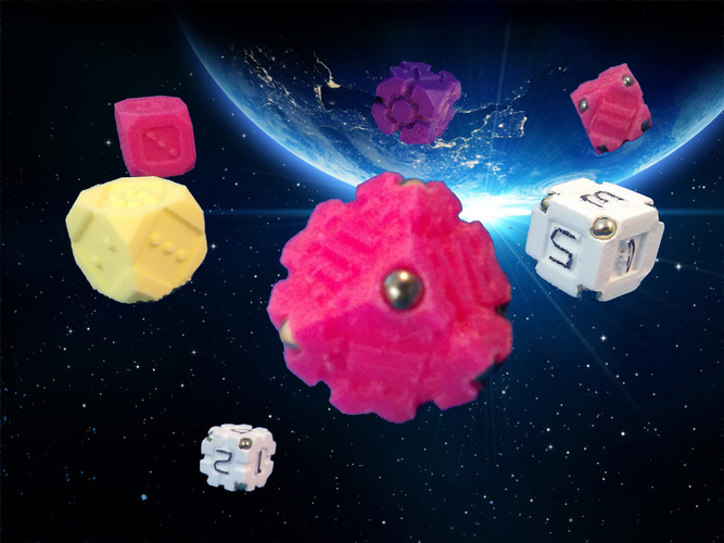 SpaceDice Variation 6 - Gears 3D Print 125524 SpaceDice Variation 6 - Gears 3D Print 125524