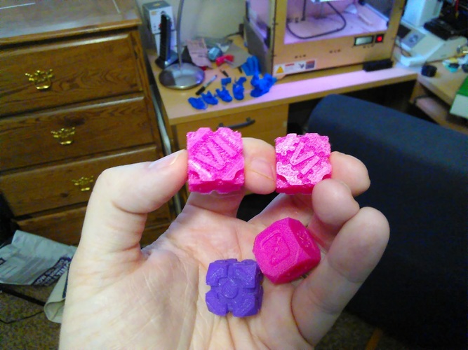 SpaceDice Variation 6 - Gears 3D Print 125526 SpaceDice Variation 6 - Gears 3D Print 125526