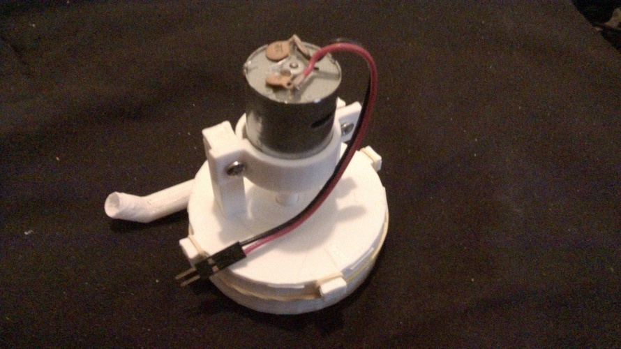 Impeller Pump top Mountable motor 3D Print 125699 Impeller Pump top Mountable motor 3D Print 125699