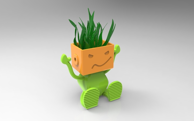 Puppy Flowerpot 3D Print 125772