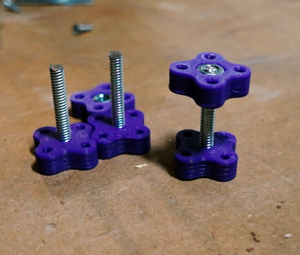 Simple knob (1/4"-20 hardware) 3D Print 125867