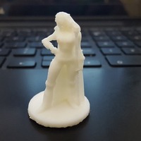 Small Female Elf Wizard 3D Printing 125896