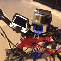 Small GoPro & iPhone 5 Universal Bike Mount 3D Printing 126149