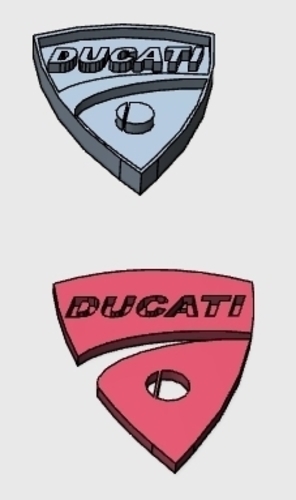 3D Ducati logo badge 3D Print 126621