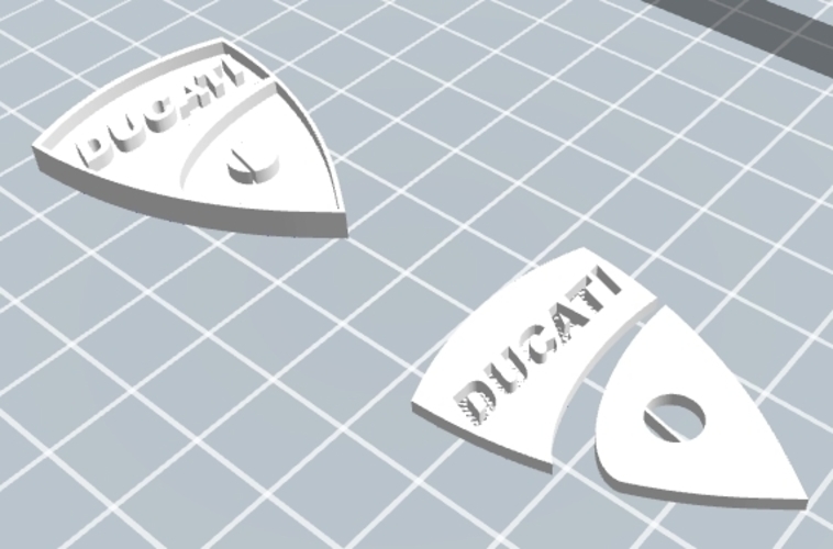 3D Ducati logo badge 3D Print 126622