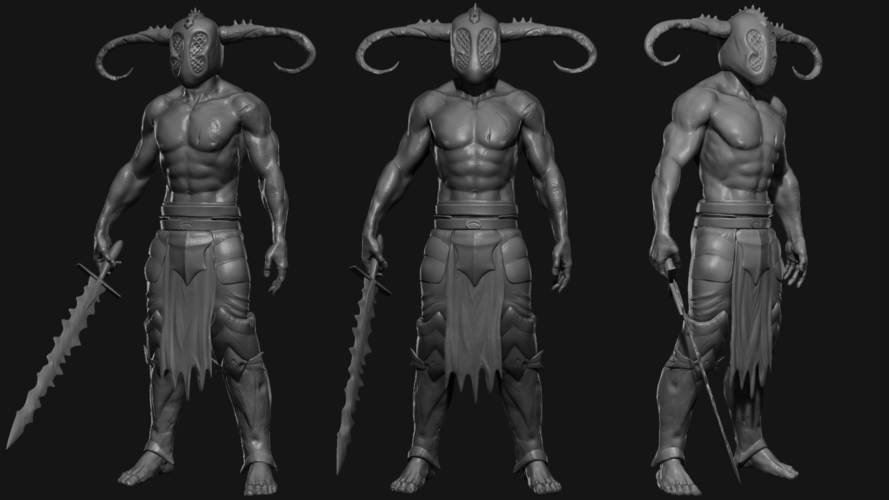 Warrior 3D Print 126656 Warrior 3D Print 126656